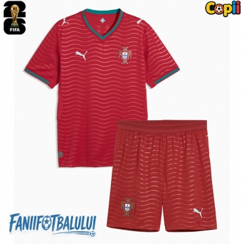 Portugalia Echipament de Fotbal Replică Mondial 2026 Copii Acasa (+ Șorturi)